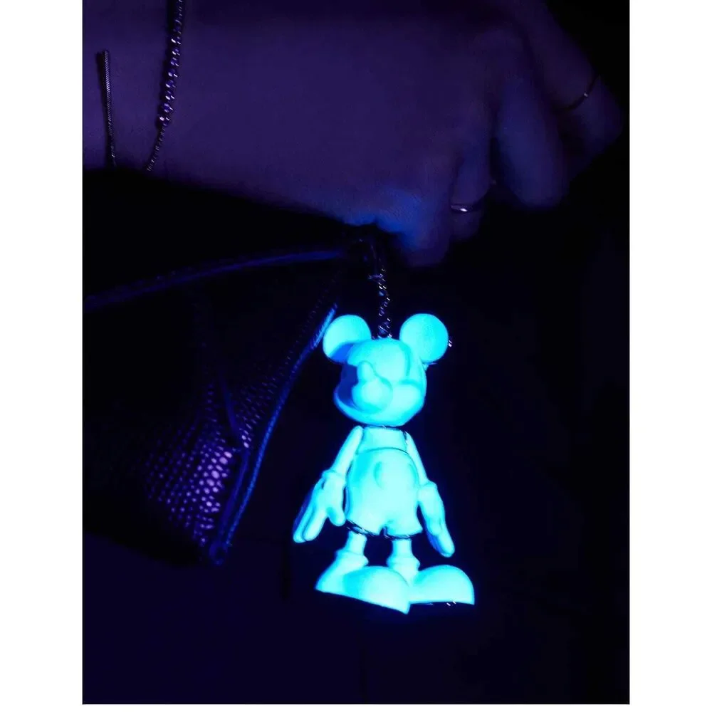 Glow in the dark mickey mouse Baublebar disney bag charm/keychain